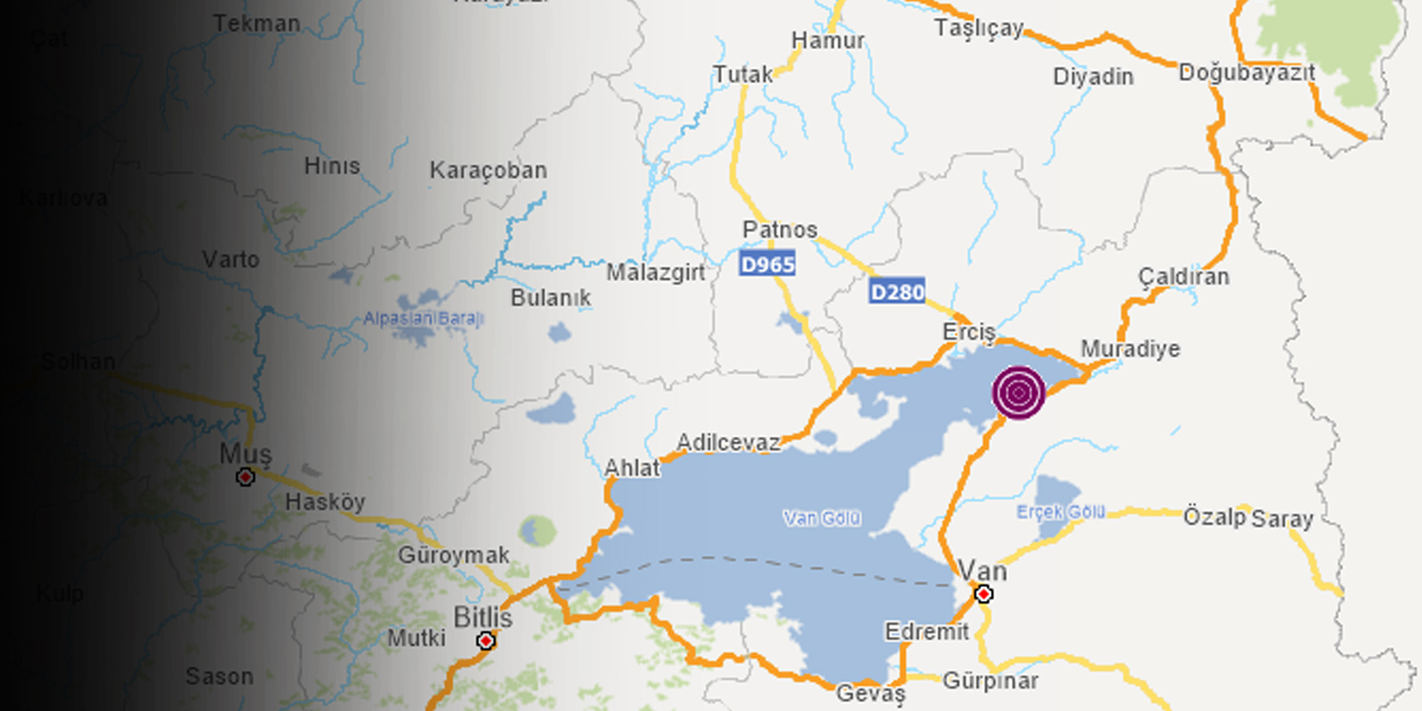 Van'da korkutan deprem