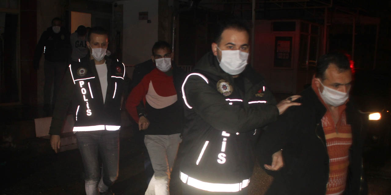 Kısıtlamayı da tedbiri de hiçe sayıp uyuşturucu partisi düzenlediler! 1'i kadın 8 gözaltı   