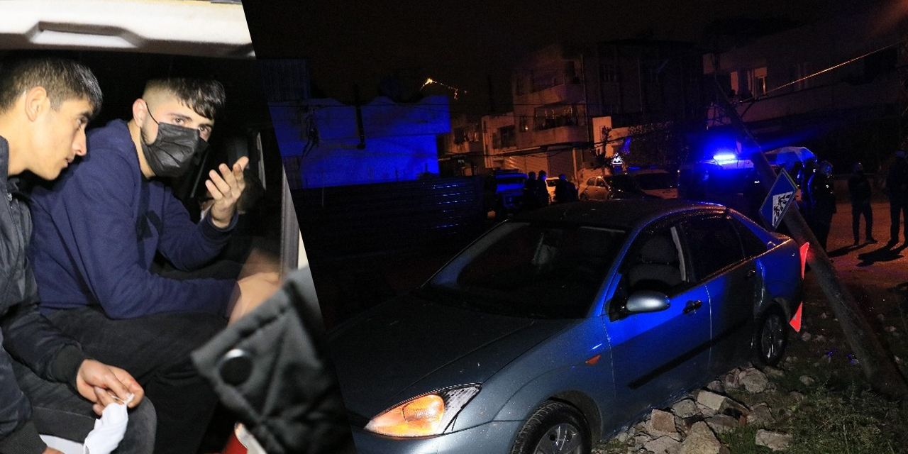 Müşterisinin arabasıyla drift atan ehliyetsiz oto yıkamacı polisten kaçarken kaza yaptı