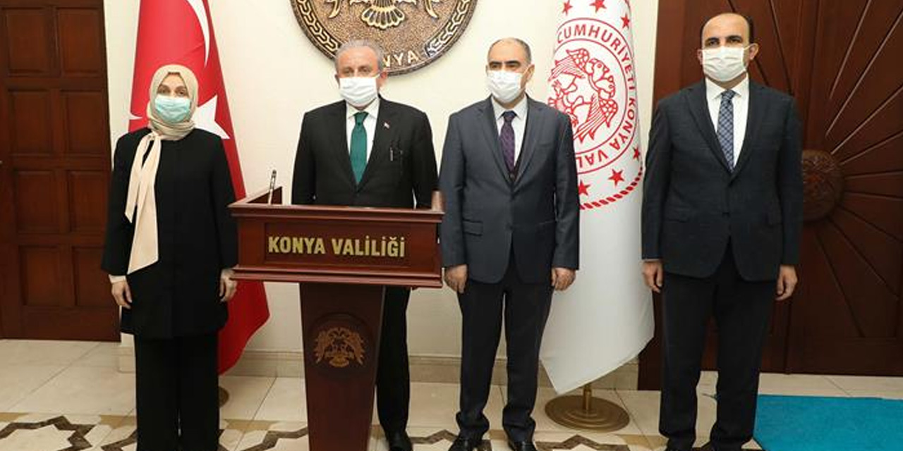 TBMM Başkanı Şentop Konya Valisi Özkan'ı ziyaret etti