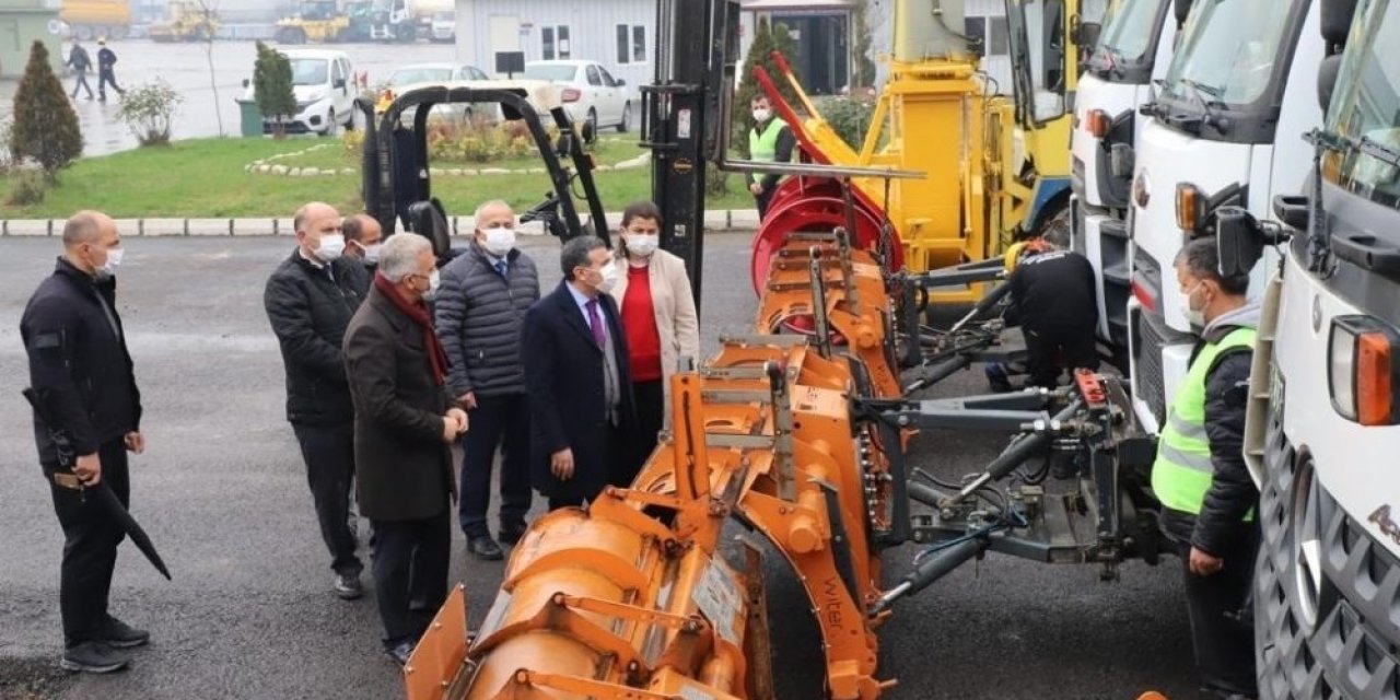Düzce kar yağışına hazır! Ekipler alarmda