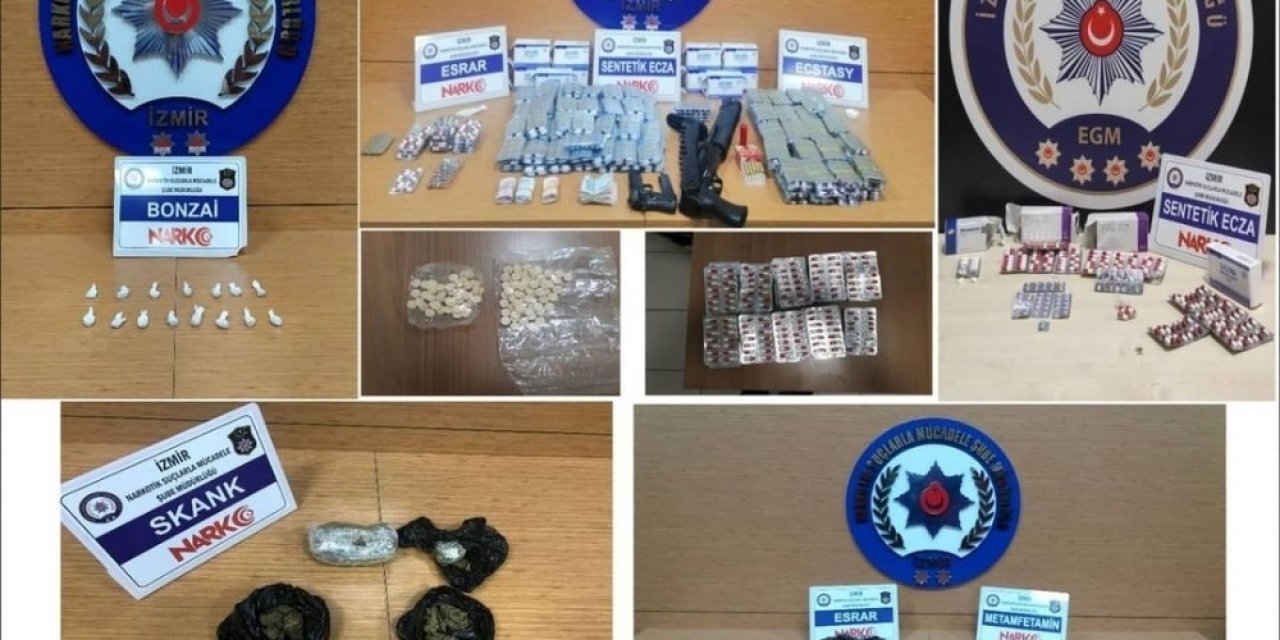İzmir polisinden uyuşturucu maddeye geçit yok