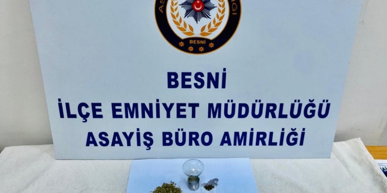 Besni’de uyuşturucu madde ele geçirildi
