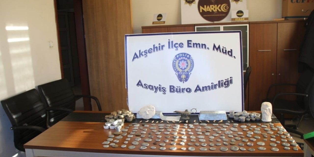 Akşehir’de tarihi eser operasyonu