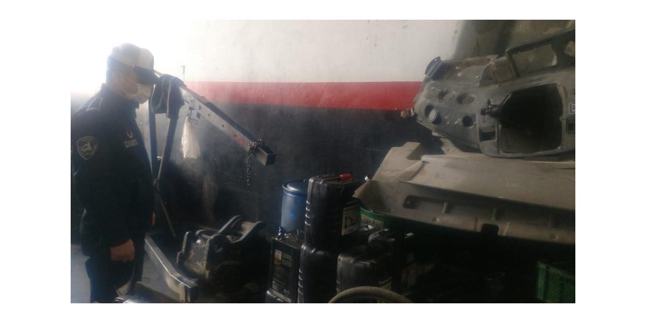 Zabıta ekipleri yağ yakım denetimi yapıldı