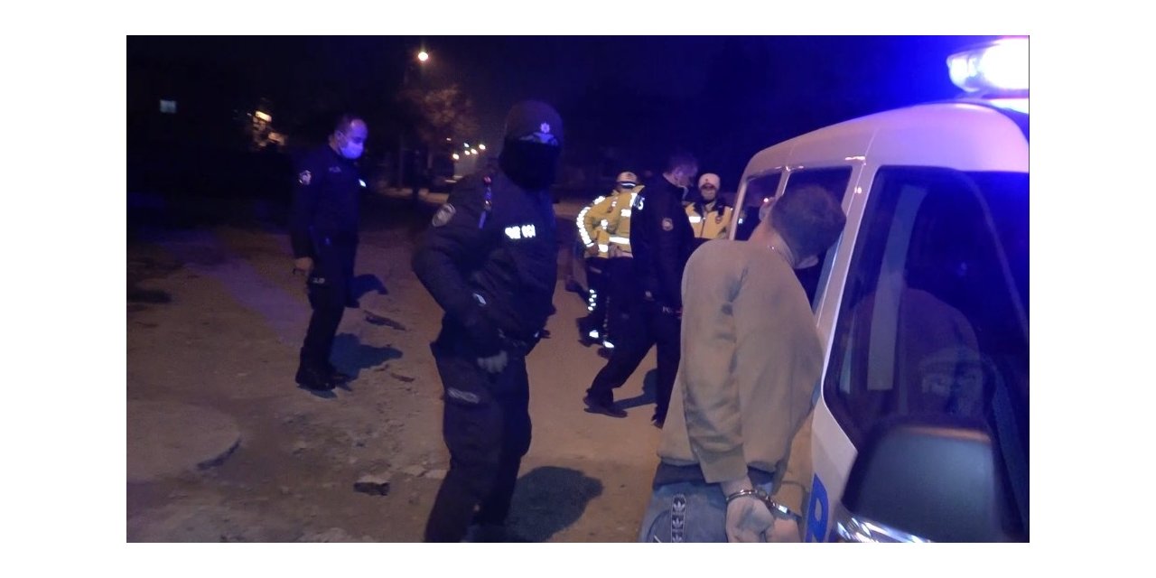 Ters şeritten giderken polisten kaçtı, yakalanınca ağlamaya başladı