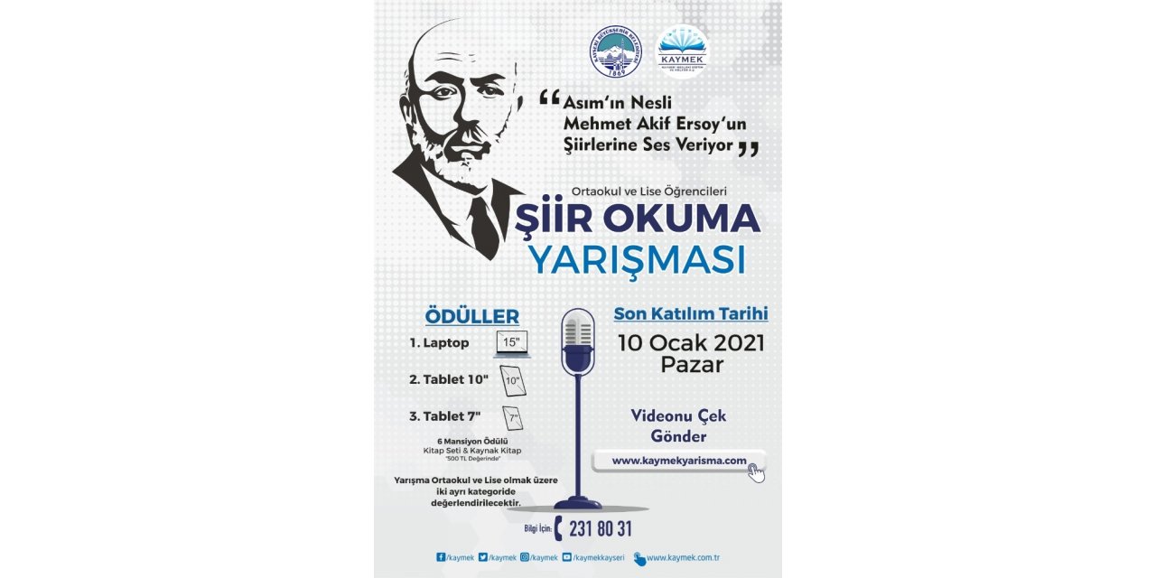 Büyükşehir Belediyesi KAYMEK’ten anlamlı yarışma