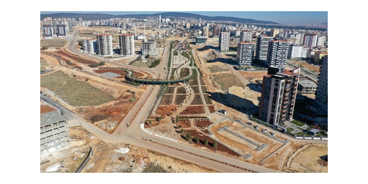Şehitkamil’in en büyük parkı vadi park tamamlanmak üzere