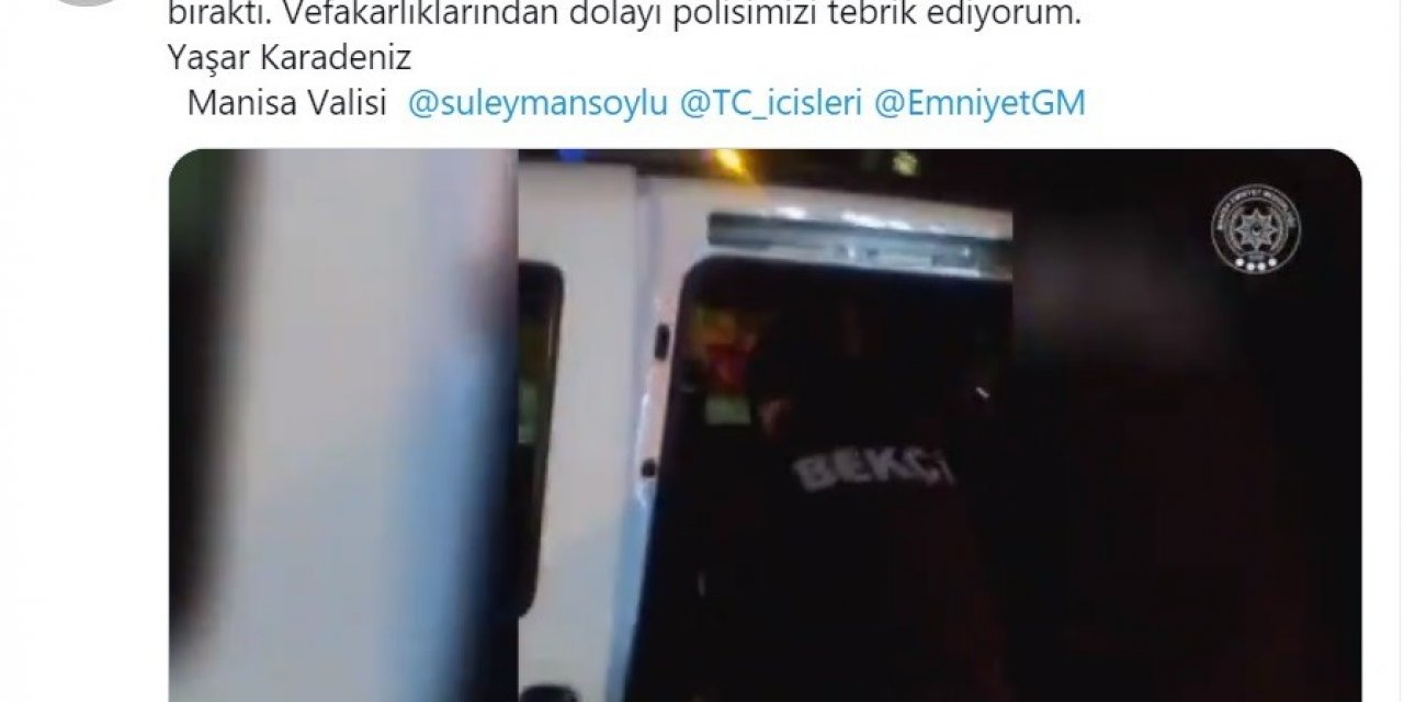 Yolda kalan yaşlı ve engelli adamın imdadına emniyet güçleri yetişti