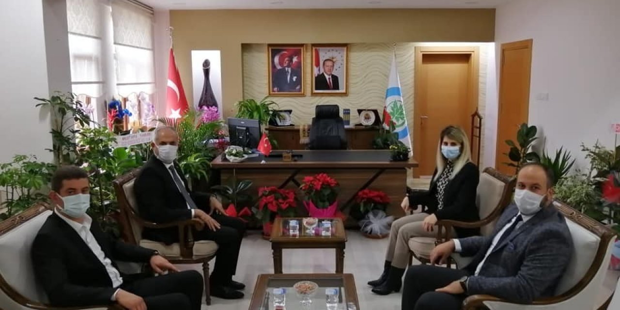 Başkan Yaman, İl Genel Sekreteri Bayrakçı’yla bir araya geldi