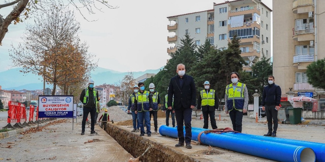 Denizli’nin 30 yıllık içme suyu hatları yenileniyor