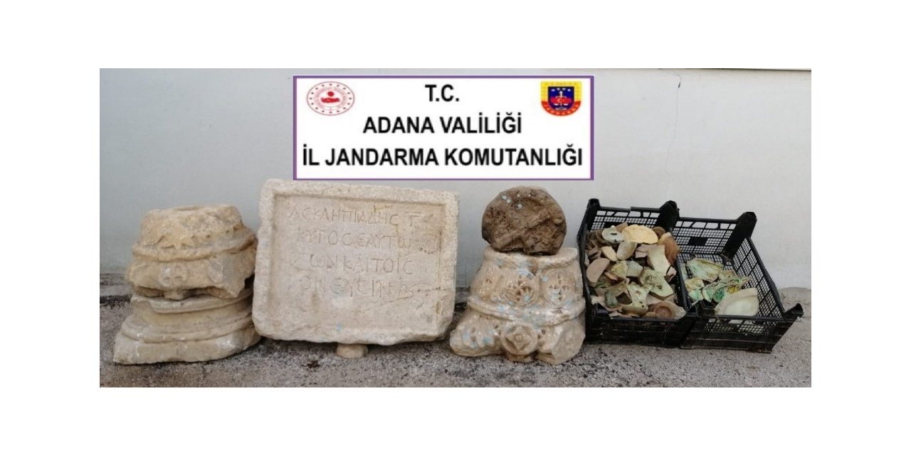Adana’da Roma dönemine ait tarihi eserler ele geçirildi