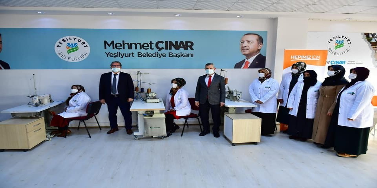 Bayanların istihdamına yönelik tekstil kursu açıldı