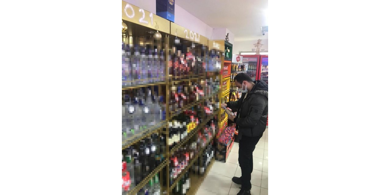 Yılbaşı öncesi alkollü içki satış yerleri denetlendi