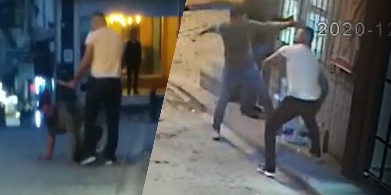 Bıçaklı kavgada dehşet anları böyle görüntülendi! Boğazına bıçak soktu