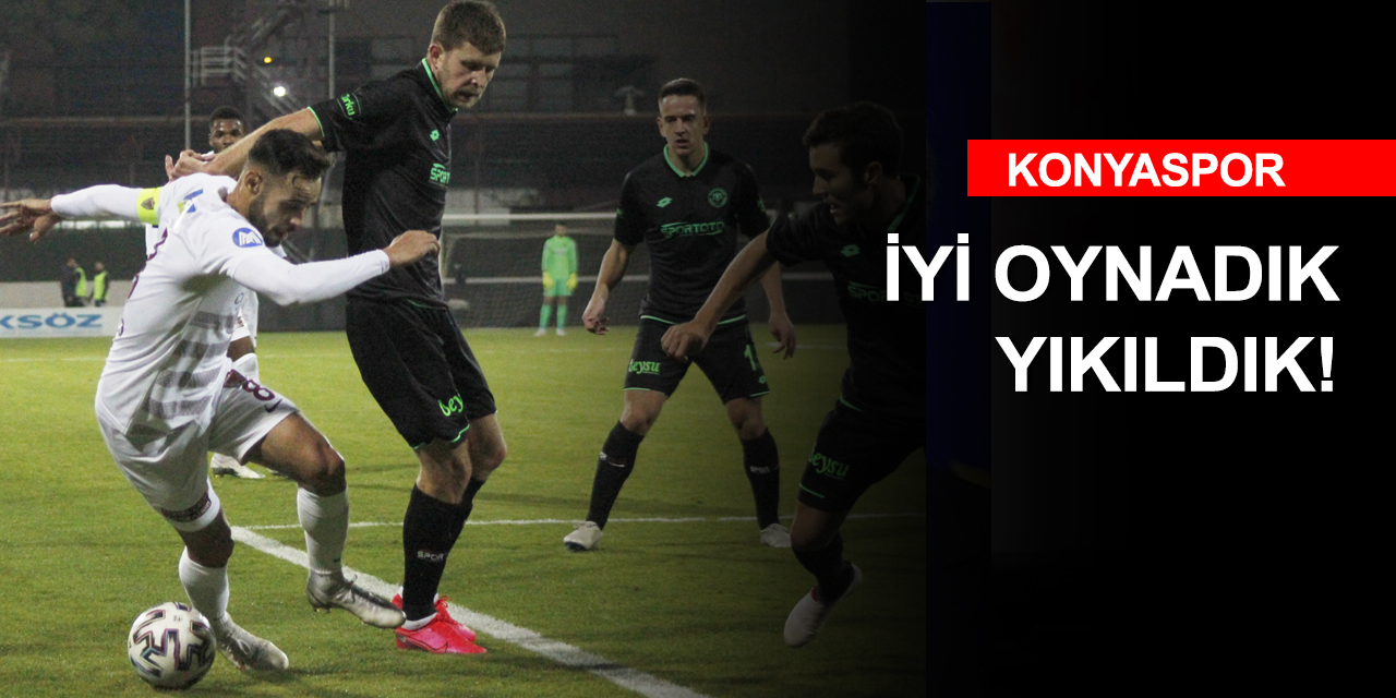 Konyaspor Hatay'dan yenik ayrıldı