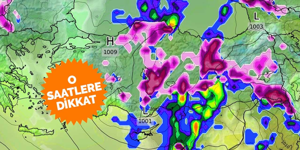 Konya’da yağmur tamam sıra 3 saat sürecek kar yağışında! Bu saatlere dikkat