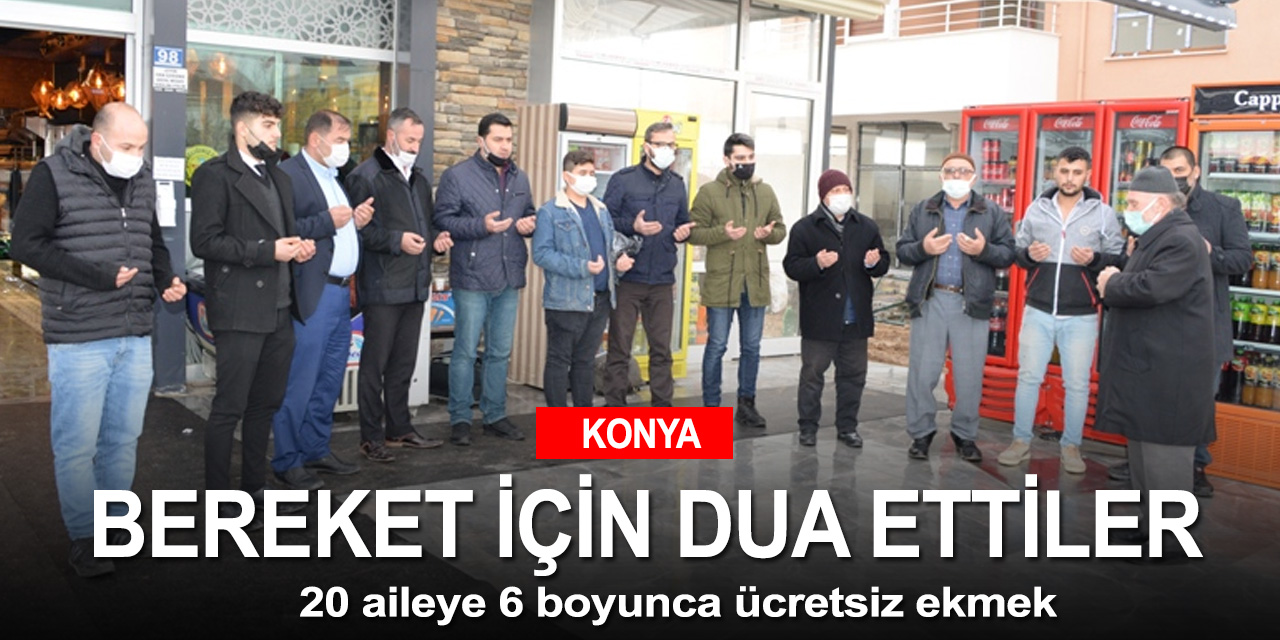 Konya Saraçoğlu'nda fırın çalışanları ve mahalle halkı yağmur duasına çıktı