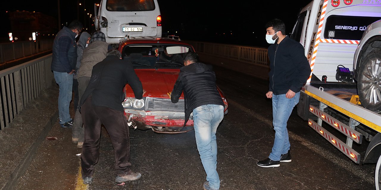 7 aracın karıştığı zincirleme kazada sevindiren detay!
