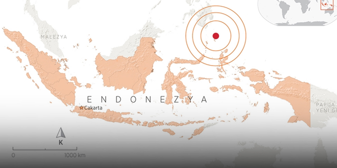 Endonezya'da 7,1 büyüklüğünde deprem