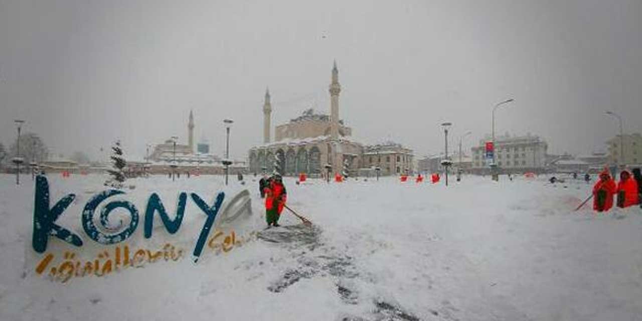 Konya'ya kar geri dönüyor! Meteoroloji tarih verdi