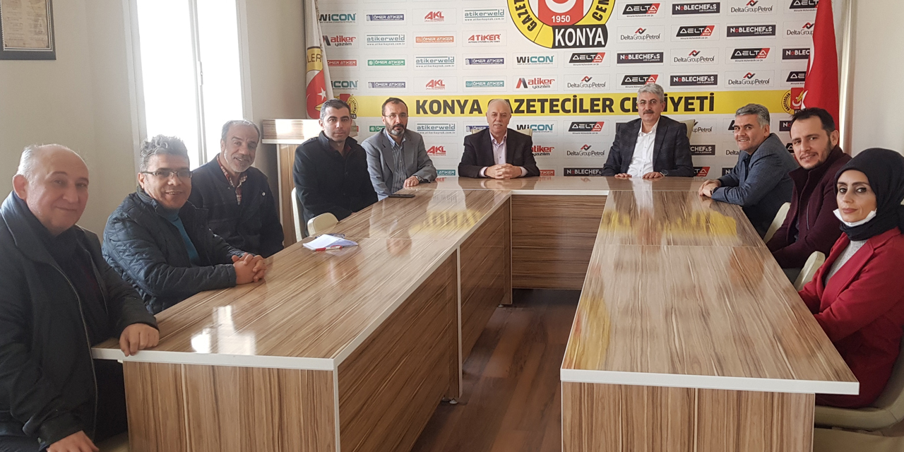 Eğitim Bir-Sen’den Konya Gazeteciler Cemiyeti'ne ziyaret