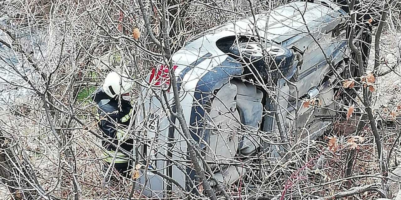 Konyalı muhtar şarampole uçtu imdadına itfaiye yetişti