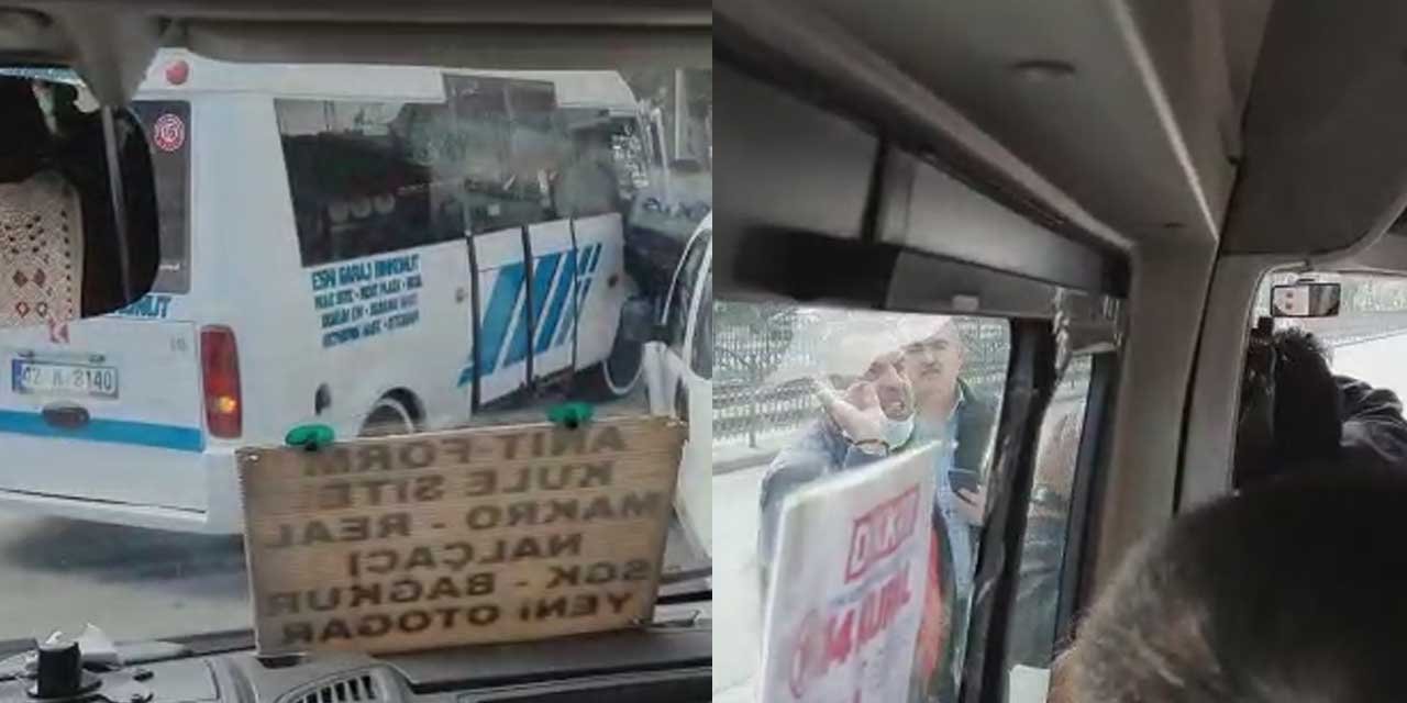 Konya'da önüme kırdın kavgası! Vatandaş kamerasına yansıdı