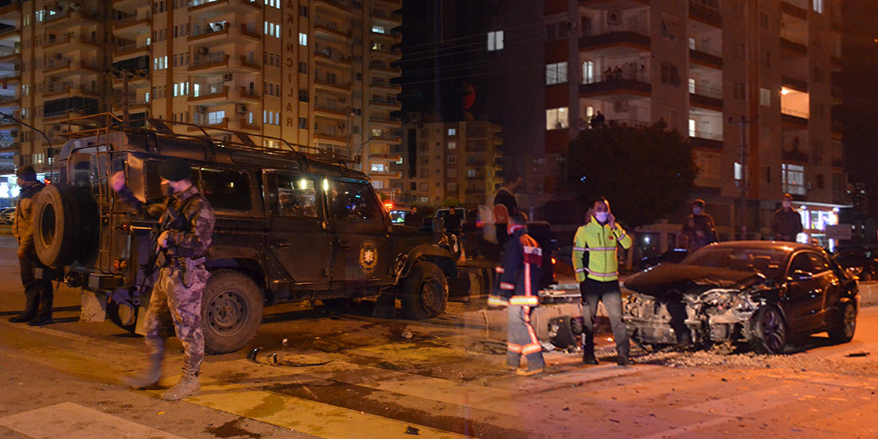 Özel harekat polislerini taşıyan zırhlı araç kazaya karıştı! 6 yaralı