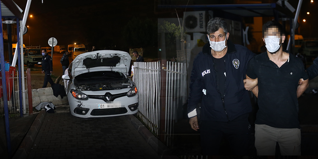 Kazaya karışan sürücüye bıçakla saldırdı! Polisten kaçarken bir kaza daha yaptı