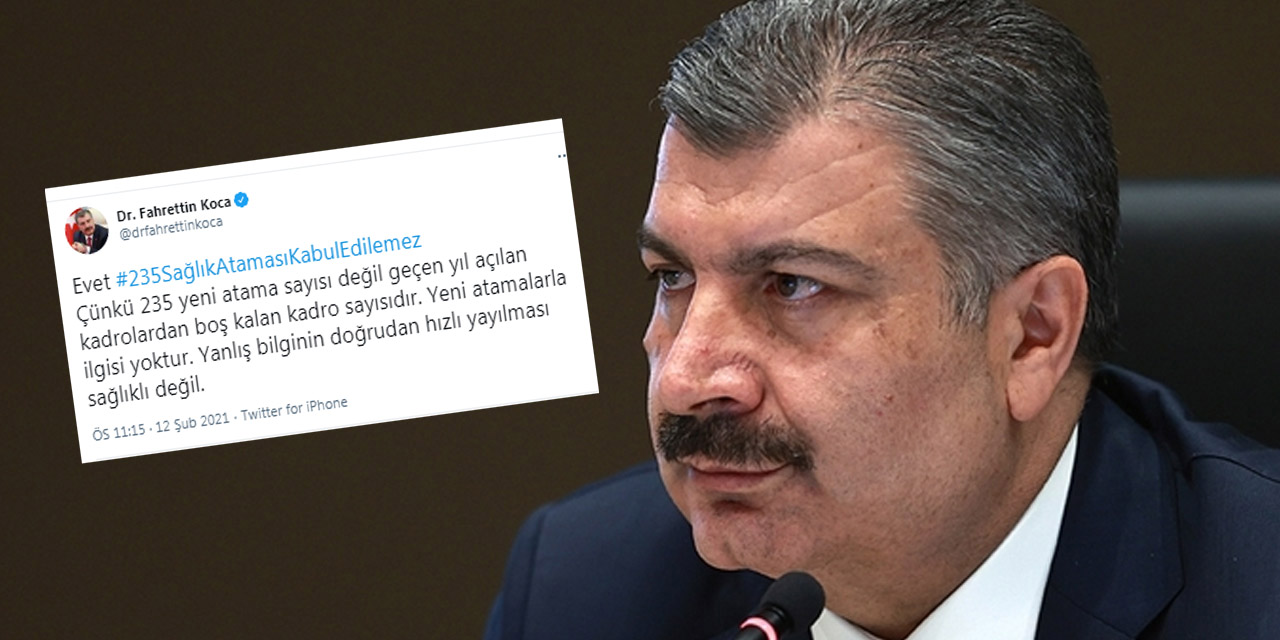 Bakan Koca'dan sağlıkta atama açıklaması