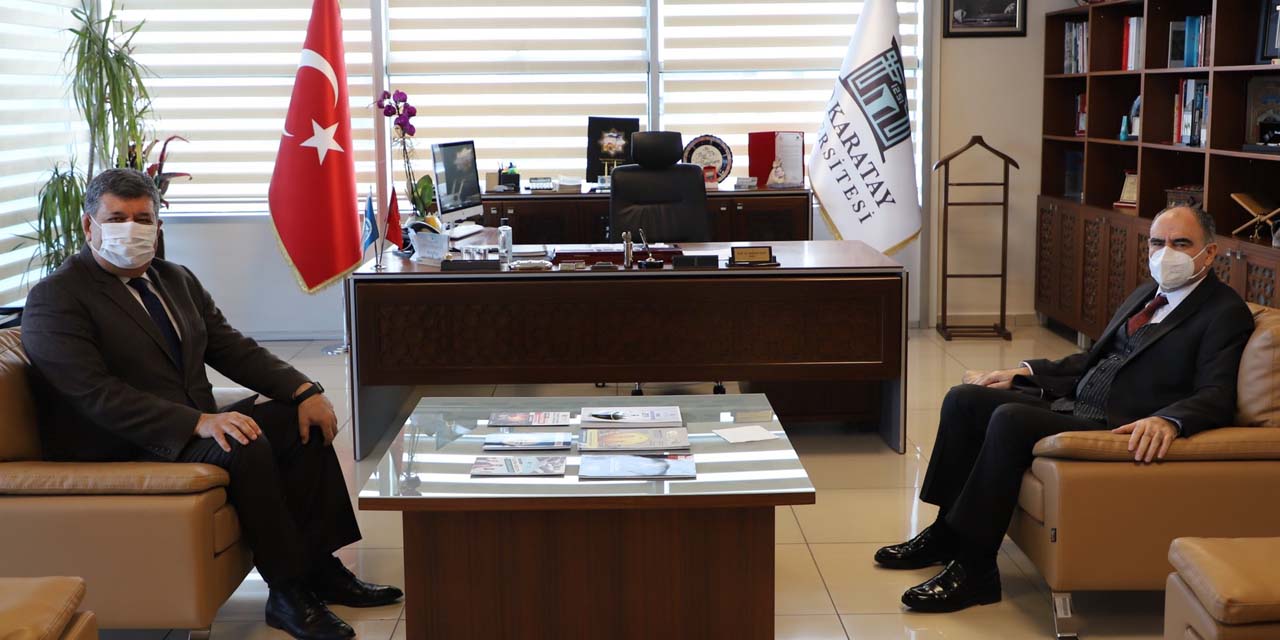 Konya Valisi Özkan'dan Rektör Sade'ye ziyaret