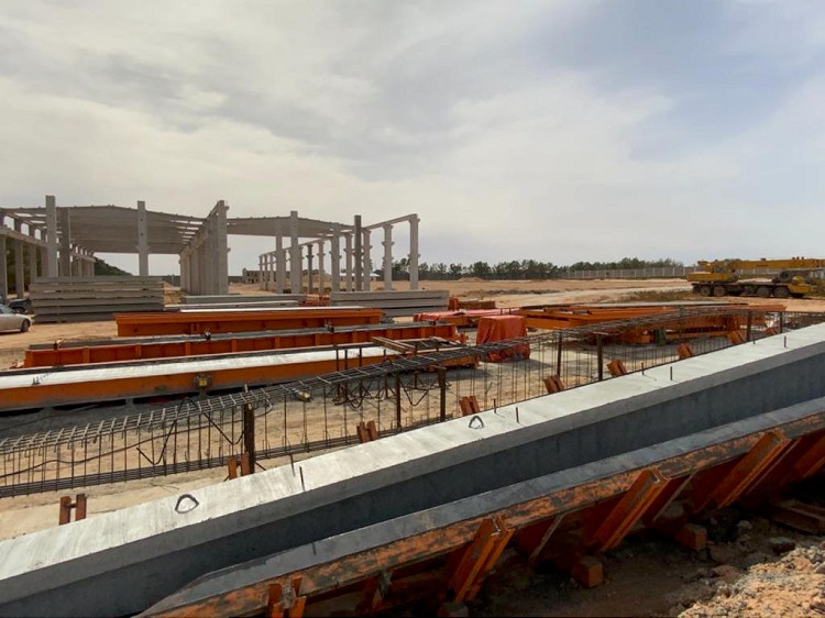 Türk şirketin Libya'da kurduğu, ülkenin en büyük beton üretim tesisi açıldı
