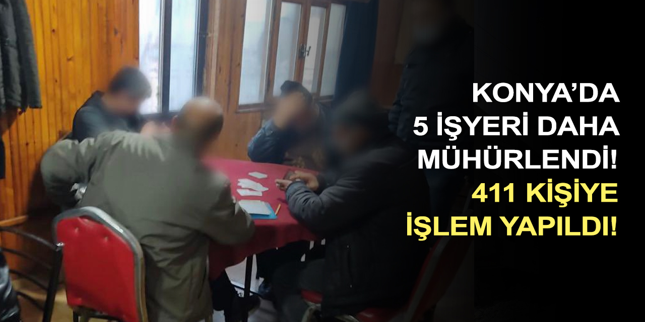Konya'da koronavirüs tedbirlerini ihlal eden 411 kişiye ceza