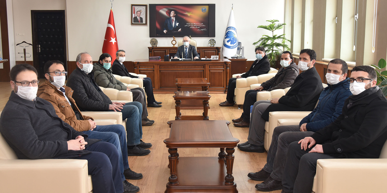 AGD Karaman'dan Rektör Ak'a hayırlı olsun ziyareti