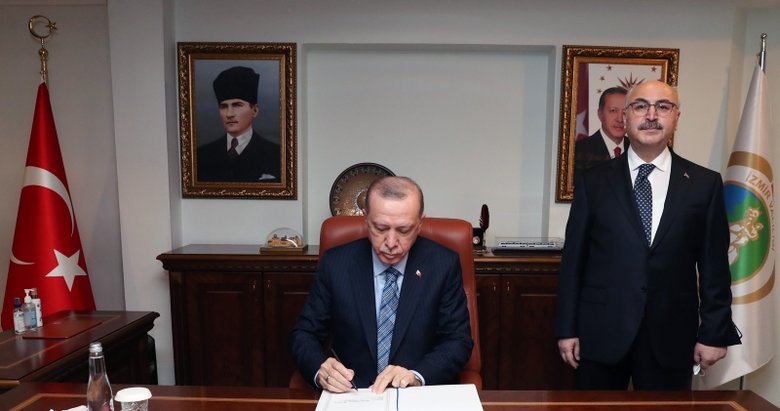Cumhurbaşkanı Erdoğan, İzmir Valiliğini ziyaret etti