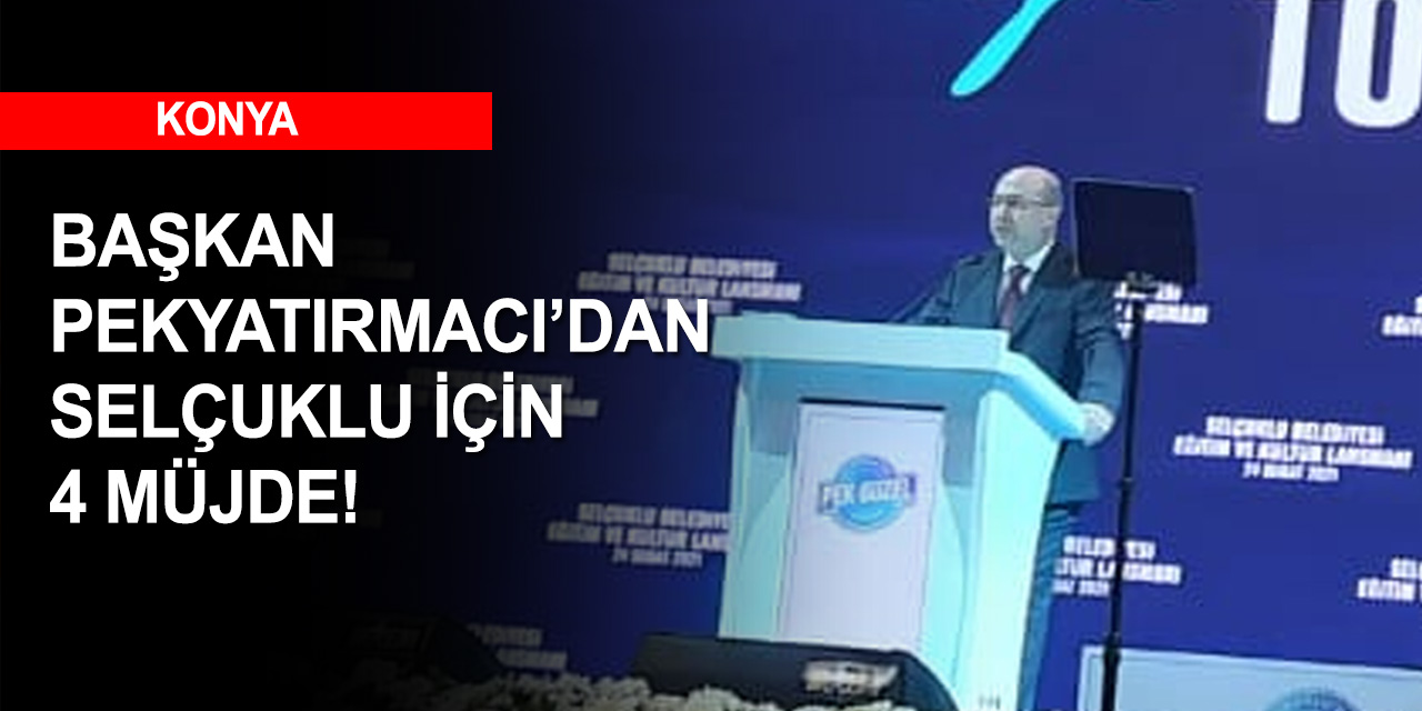 Selçuklu Belediyesi'nden değerler eğitimine dört yeni proje müjdesi