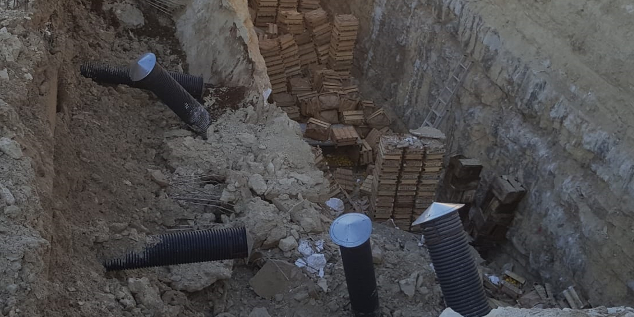 Soğuk hava deposunda göçük! 100 ton limon telef oldu