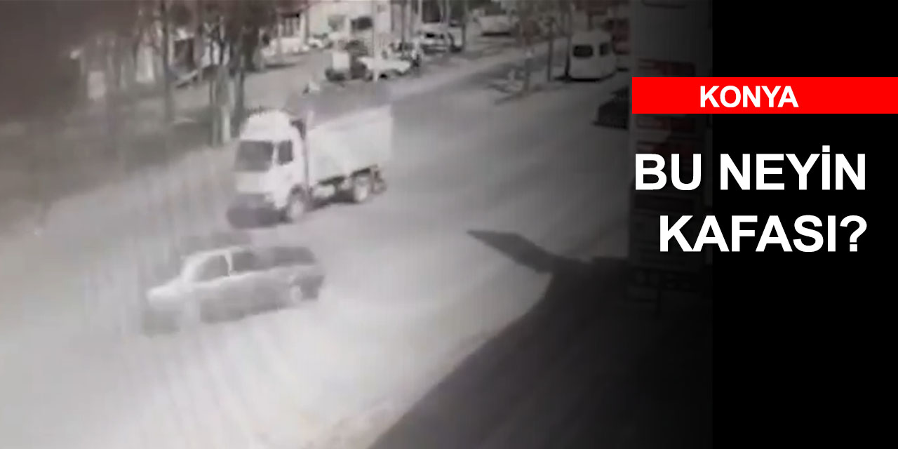 Konya'da kısıtlamada trafiğin ortasında çılgınca drift yapan sürücü cezadan kaçamadı
