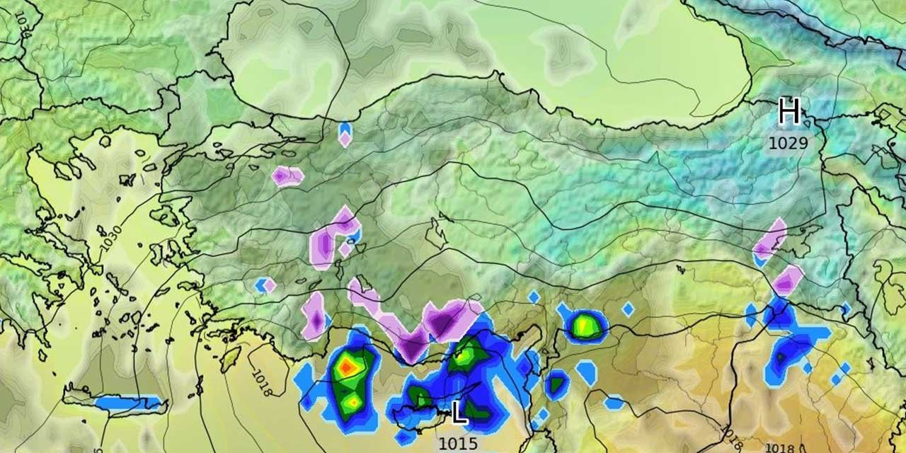Konya'nın güneyine yağış tahmini