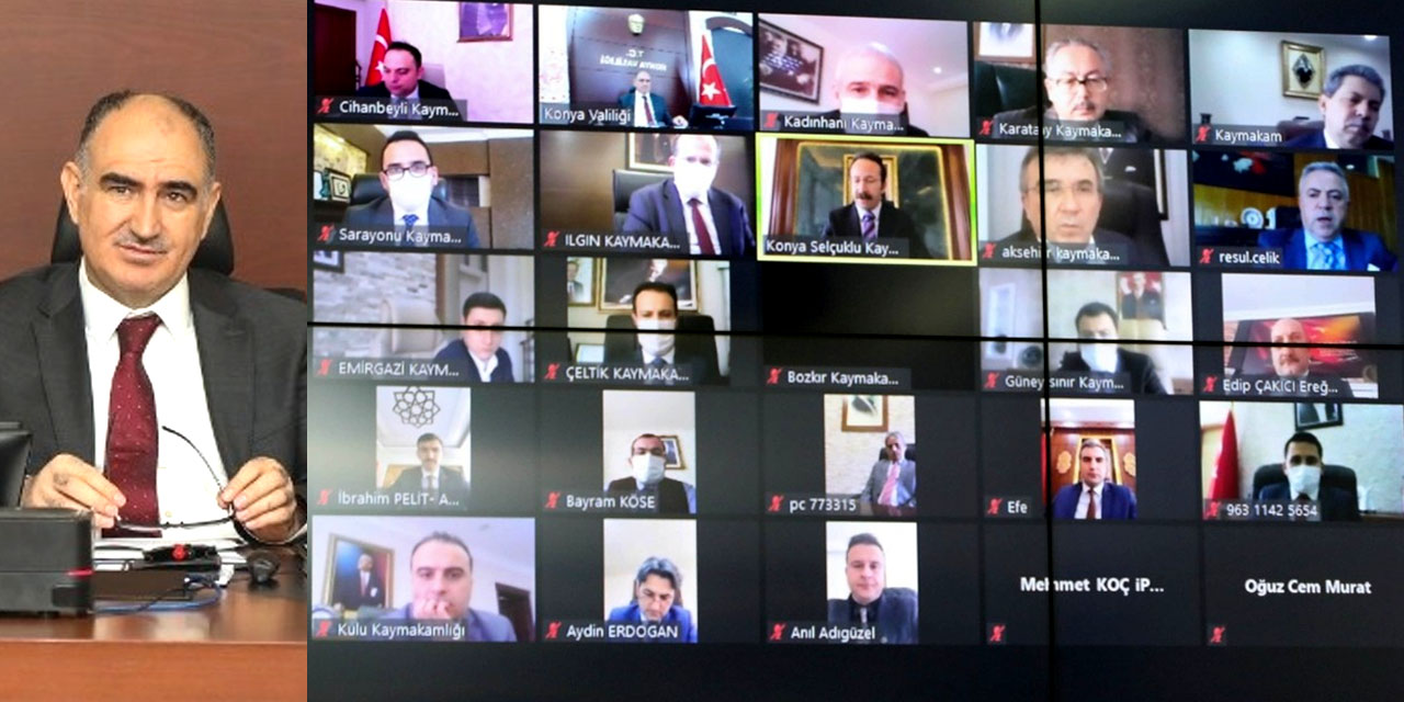 Çok yüksek riskli Konya'da üst düzey hızlı normalleşme toplantısı