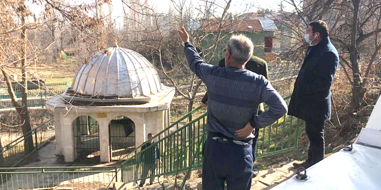 Hüyük Şıh Bahri ve Şıh İdris Türbelerinde bahar temizliği