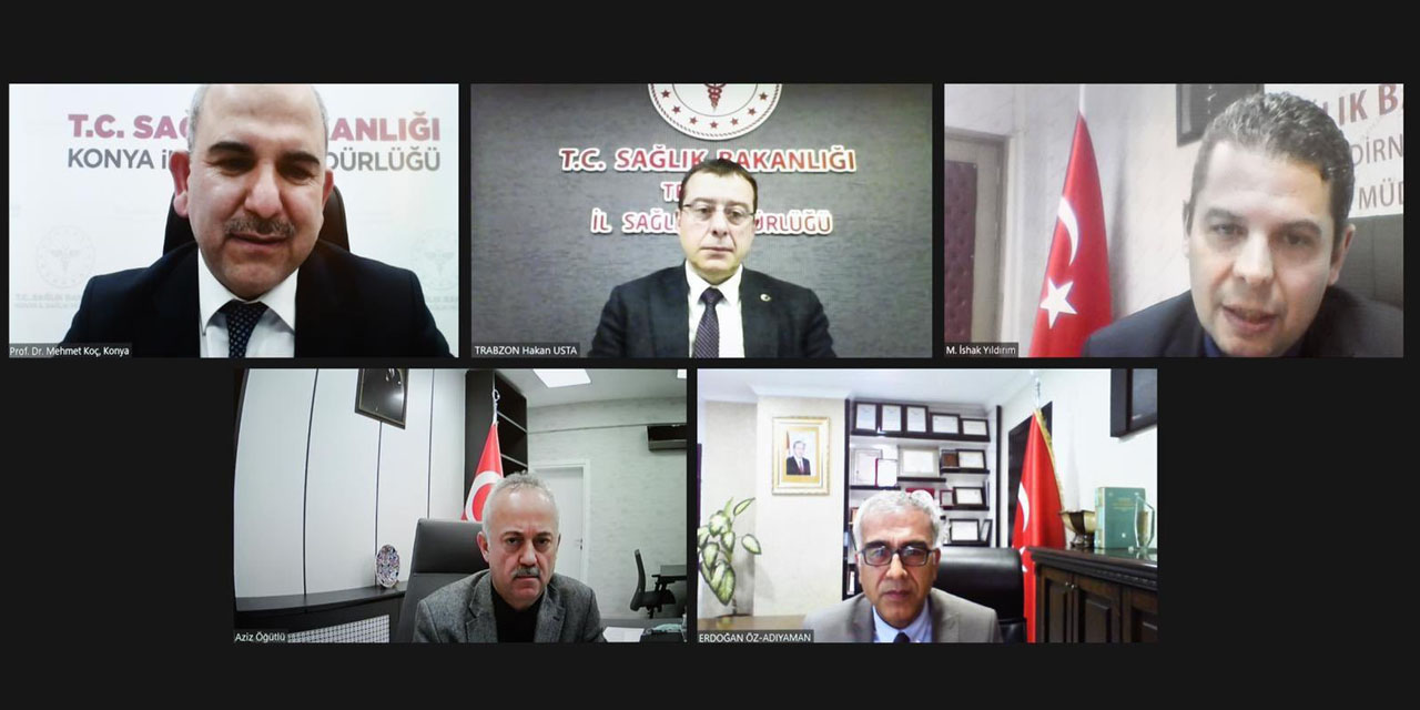 Bakan Koca Konya dahil 5 çok yüksek riskli şehrin sağlık müdürleriyle görüştü