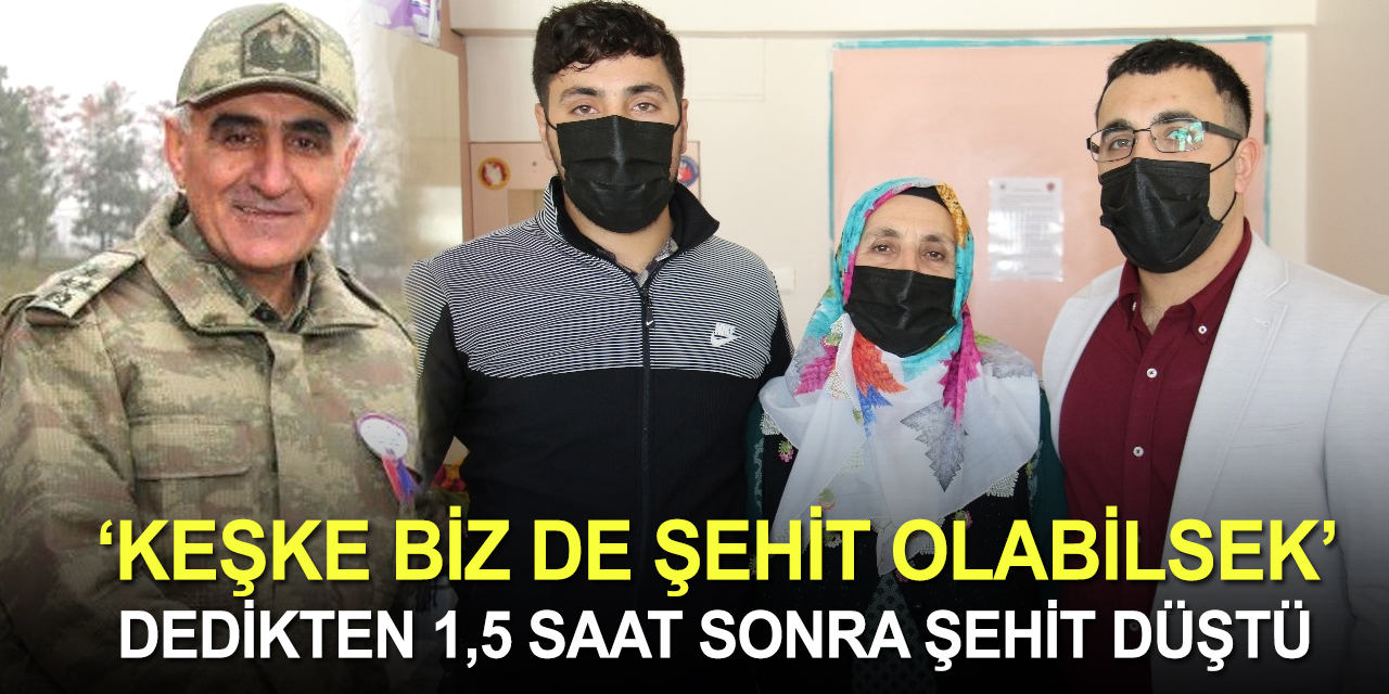 Helikoptere binmeden şehit ailesini arayan Korgeneral Erbaş'ın son sözü yine şehadetti