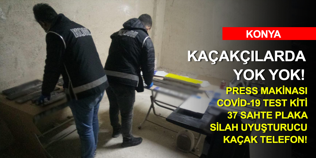 Konya'da kaçakçılık ve narkotik operasyonları! 53 kişi yakalandı