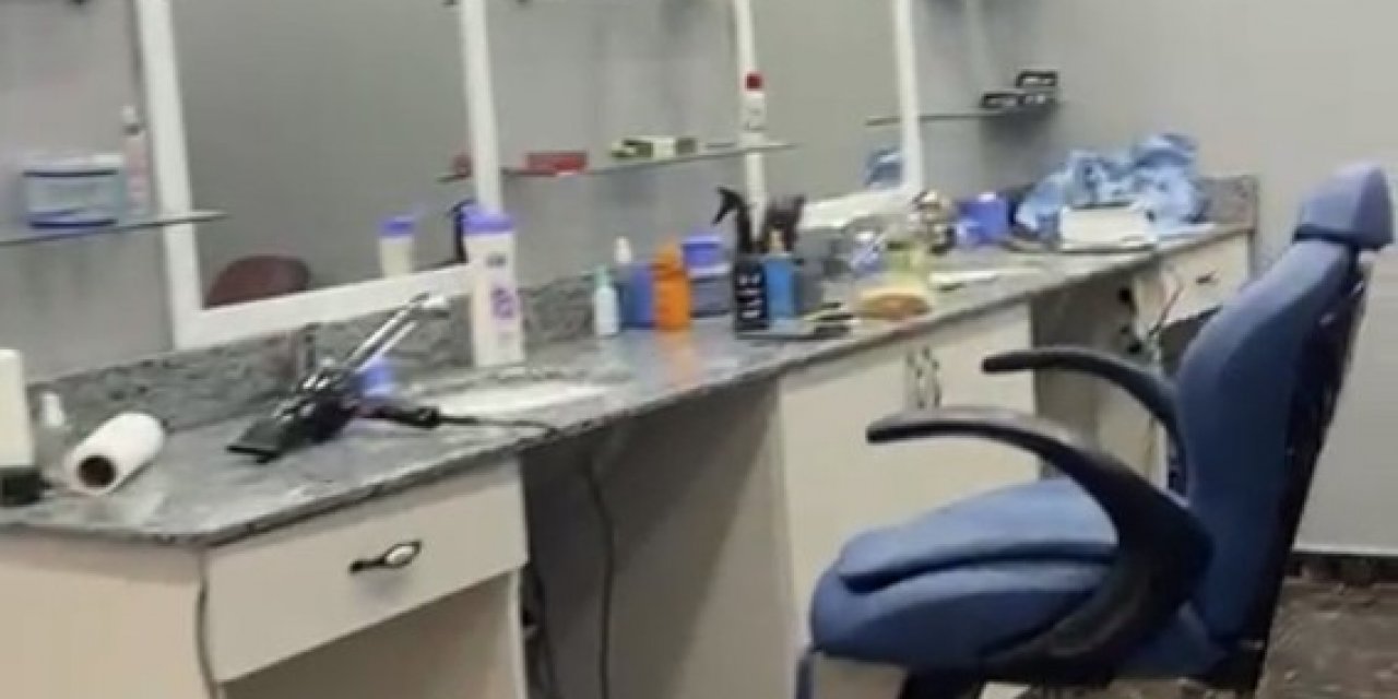 Kuaför görünümlü kıraathaneye baskın!