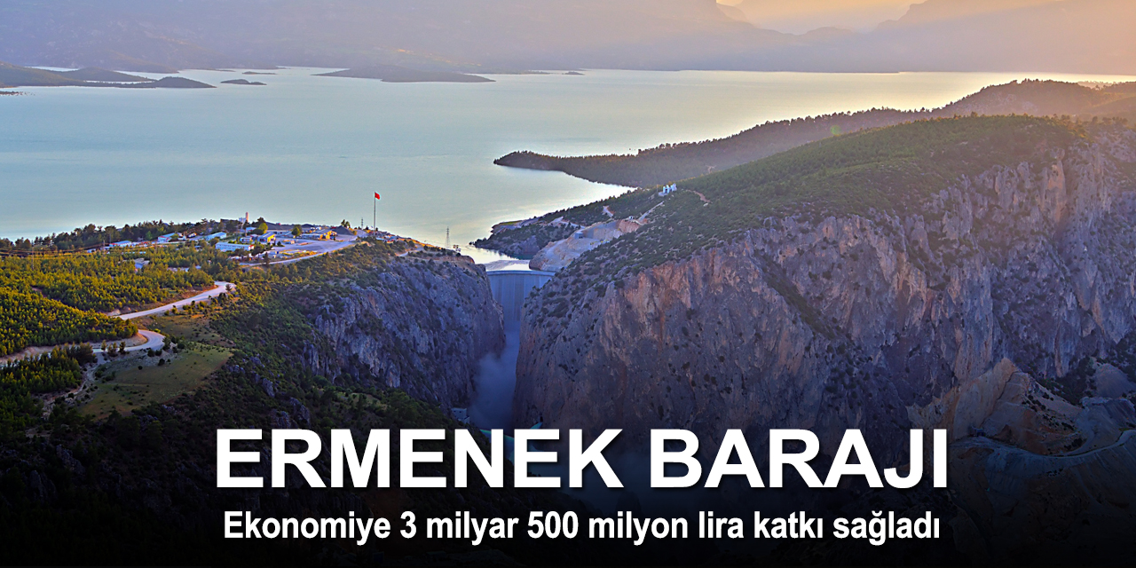 Ermenek Barajı hem elektrik üretti hem turizme katkı sağladı