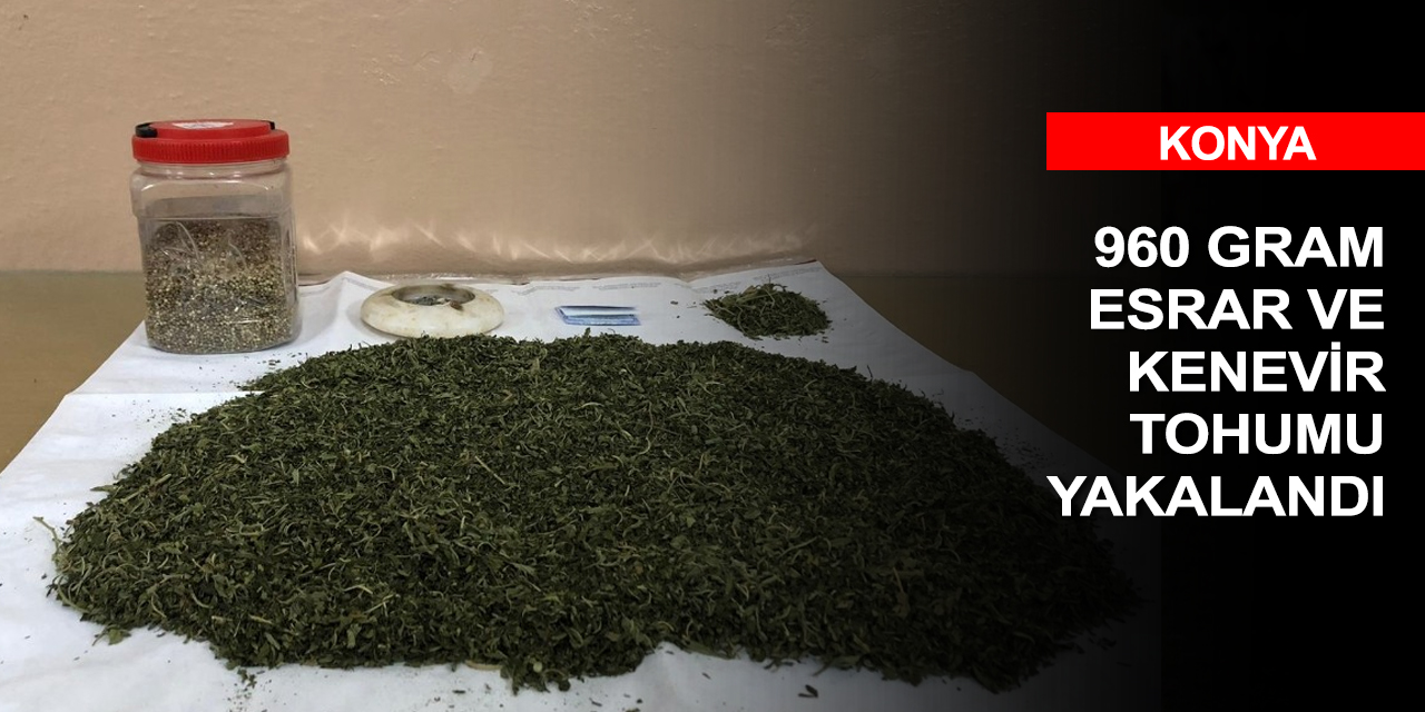 Konya İsmil’de bir eve uyuşturucu baskını!