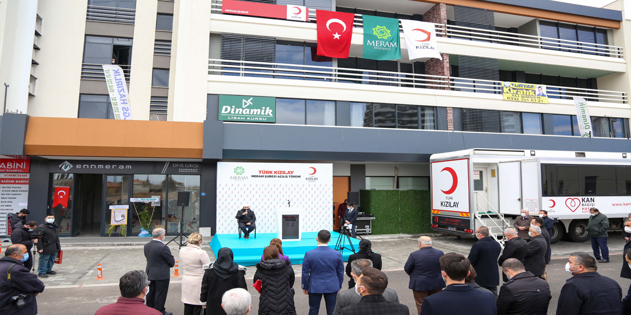 Belediyeden Türk Kızılay Meram'a yeni hizmet binası