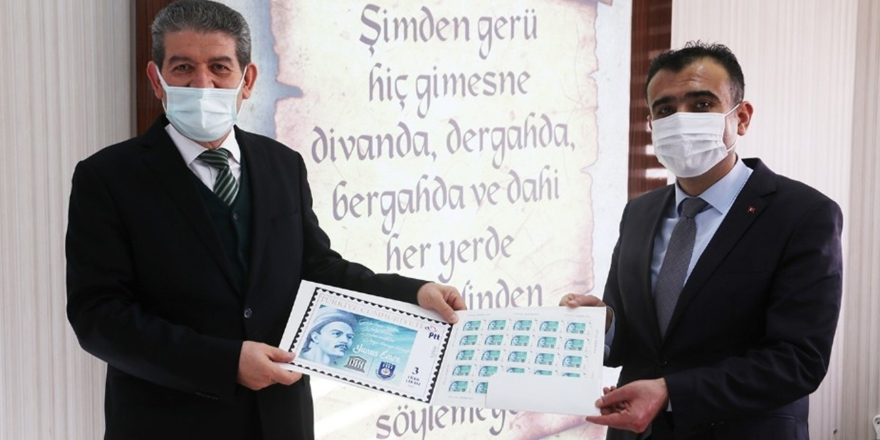 Karaman'da Yunus Emre Yılı anısına pul bastırıldı